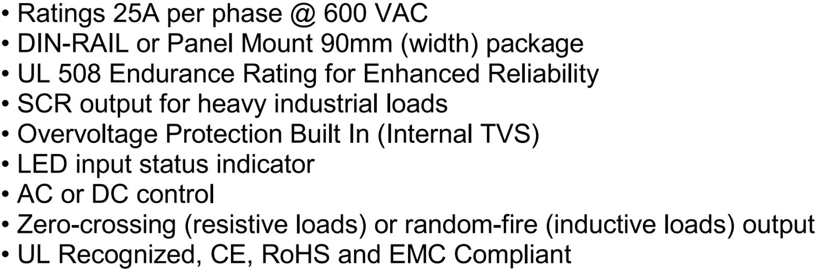ממסרים מצב מוצק לפס דין CRYDOM SSR CTR